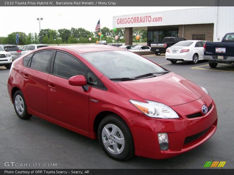 Barcelona Red Metallic / Misty Gray 2010 Toyota Prius Hybrid IV