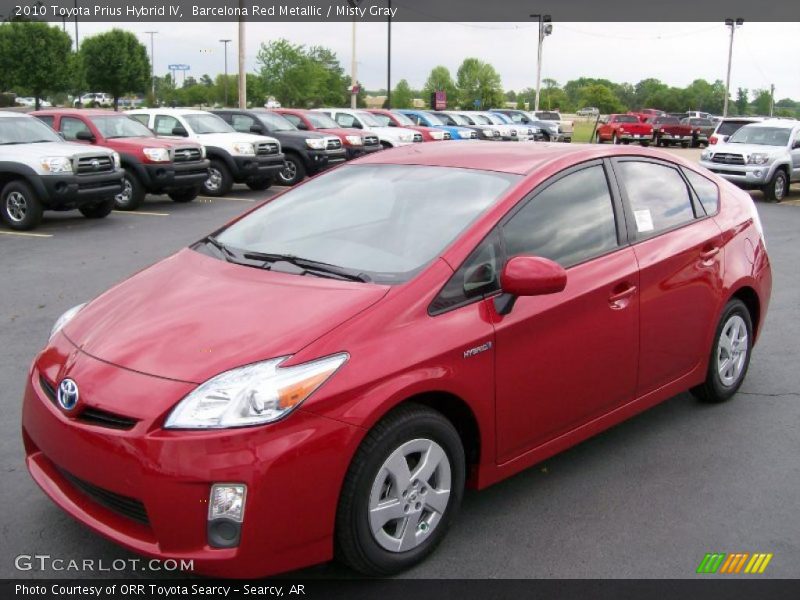 Barcelona Red Metallic / Misty Gray 2010 Toyota Prius Hybrid IV