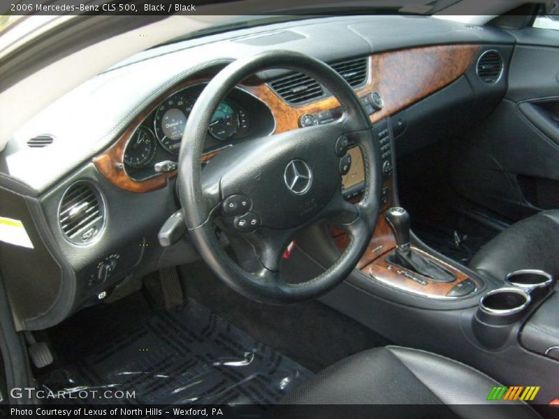 Black / Black 2006 Mercedes-Benz CLS 500