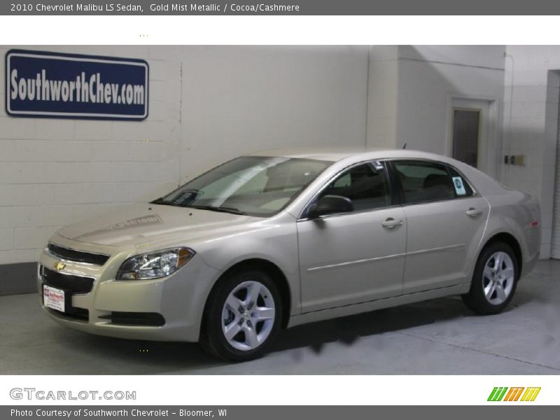 Gold Mist Metallic / Cocoa/Cashmere 2010 Chevrolet Malibu LS Sedan