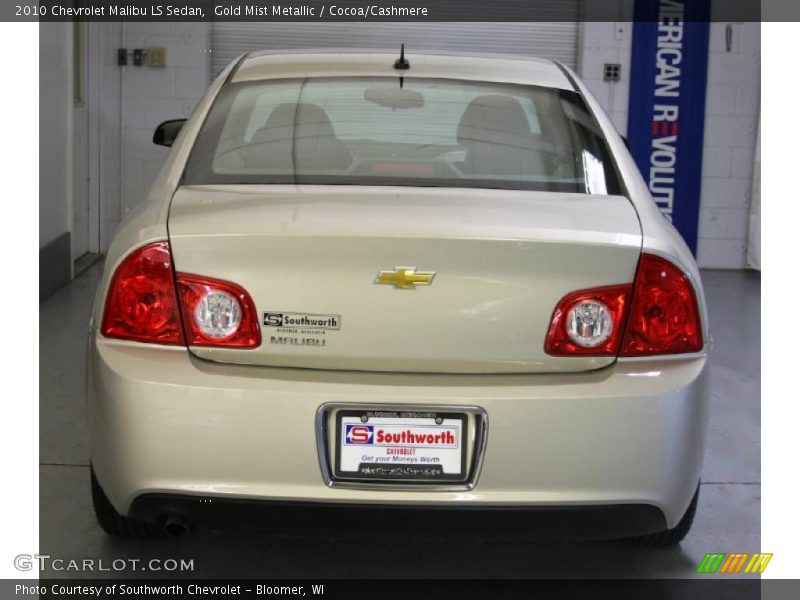 Gold Mist Metallic / Cocoa/Cashmere 2010 Chevrolet Malibu LS Sedan