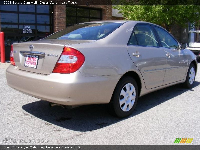 Desert Sand Mica / Taupe 2003 Toyota Camry LE