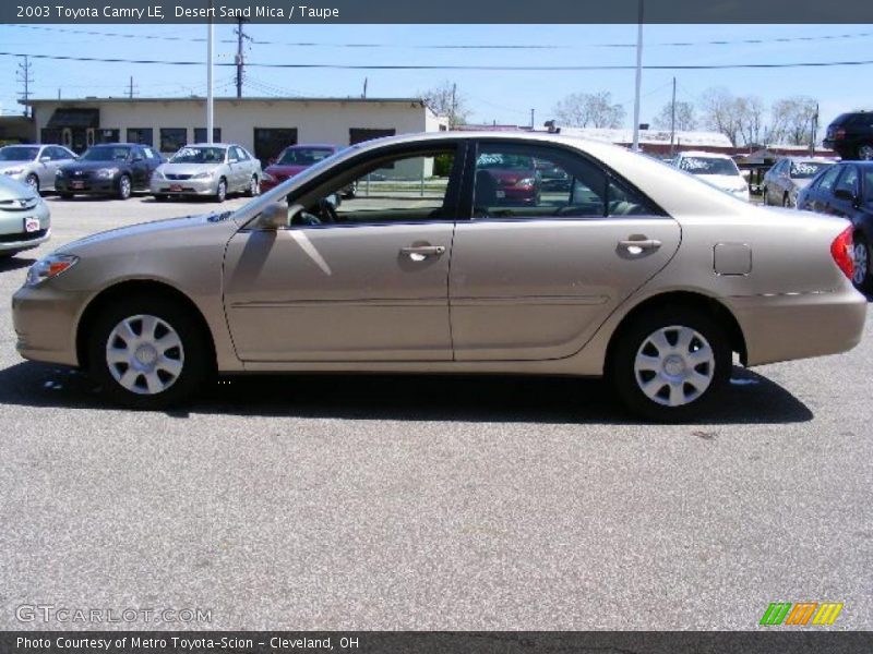 Desert Sand Mica / Taupe 2003 Toyota Camry LE