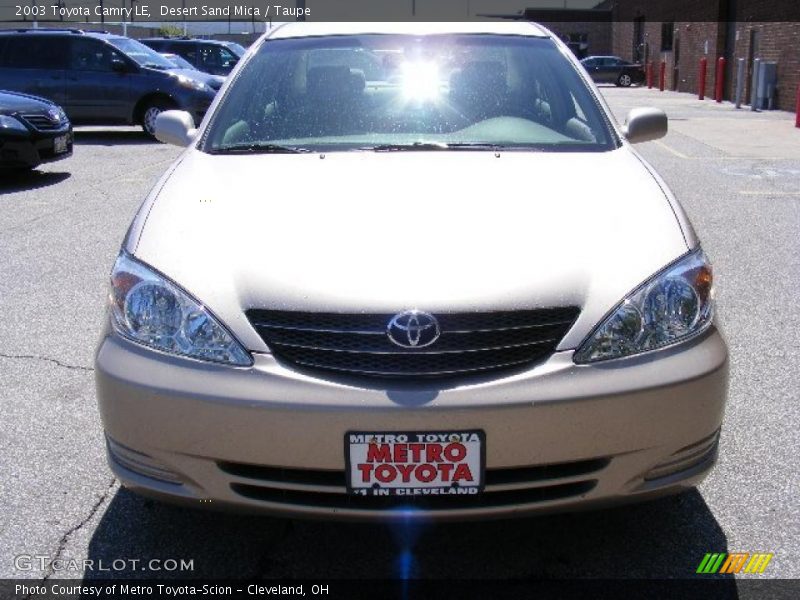 Desert Sand Mica / Taupe 2003 Toyota Camry LE