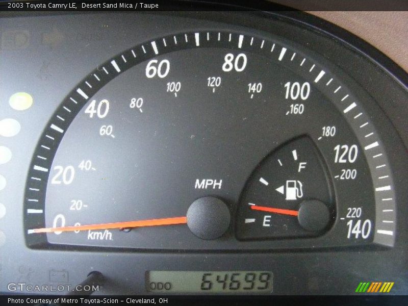 Desert Sand Mica / Taupe 2003 Toyota Camry LE