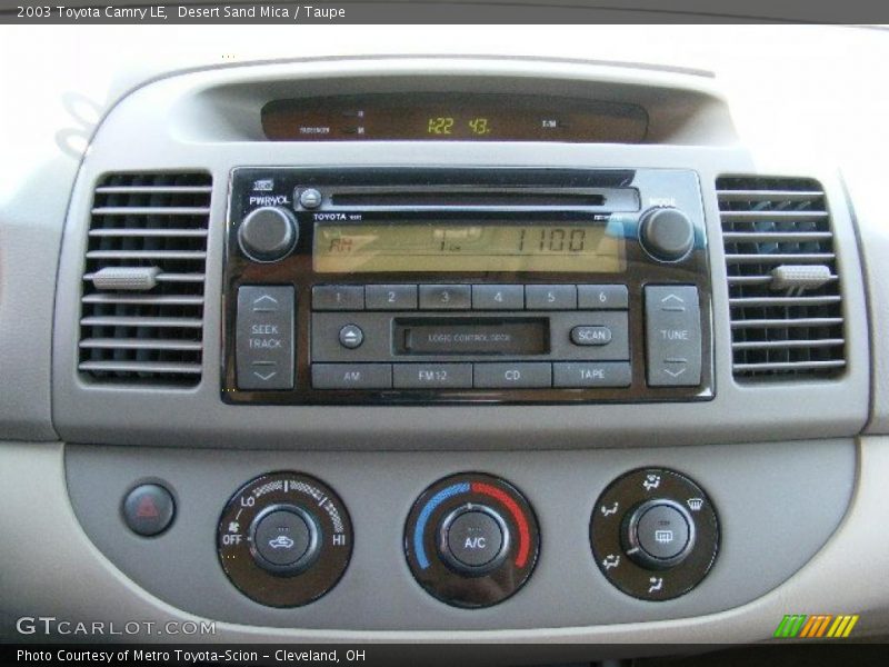 Desert Sand Mica / Taupe 2003 Toyota Camry LE