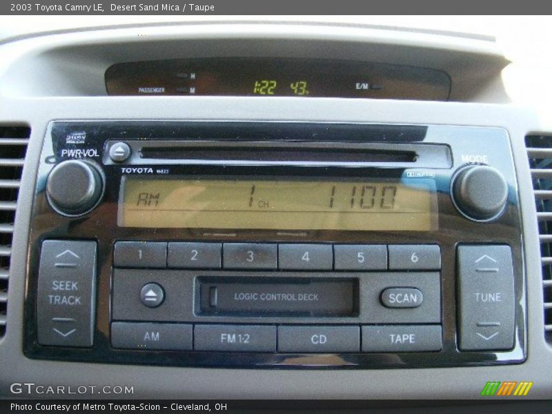 Desert Sand Mica / Taupe 2003 Toyota Camry LE