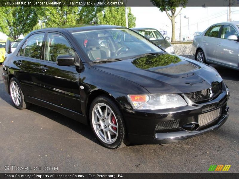 Tarmac Black / Black Alcantara 2006 Mitsubishi Lancer Evolution IX