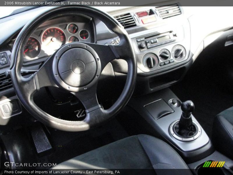 Tarmac Black / Black Alcantara 2006 Mitsubishi Lancer Evolution IX