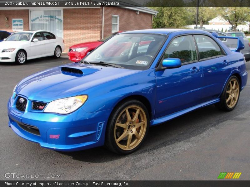 WR Blue Pearl / Blue Alcantara 2007 Subaru Impreza WRX STi