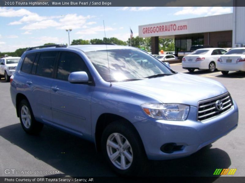 Wave Line Blue Pearl / Sand Beige 2010 Toyota Highlander