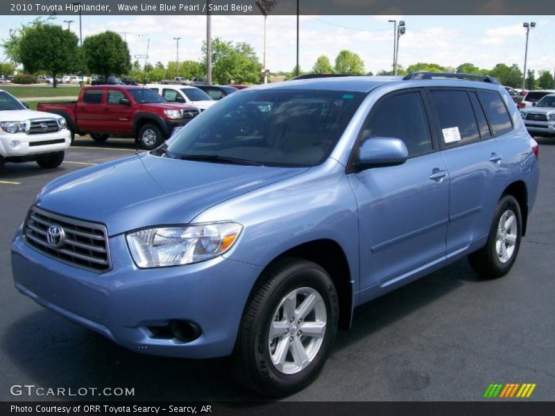 Wave Line Blue Pearl / Sand Beige 2010 Toyota Highlander