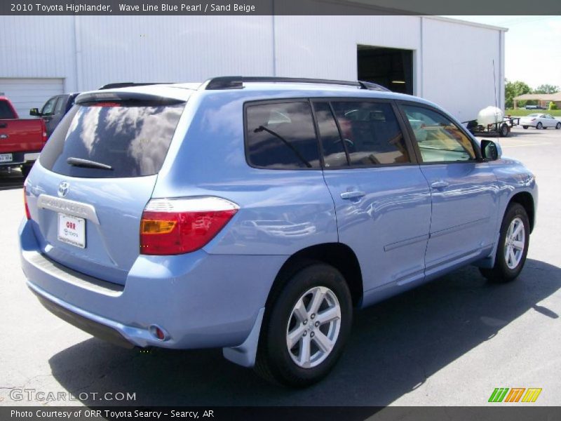 Wave Line Blue Pearl / Sand Beige 2010 Toyota Highlander