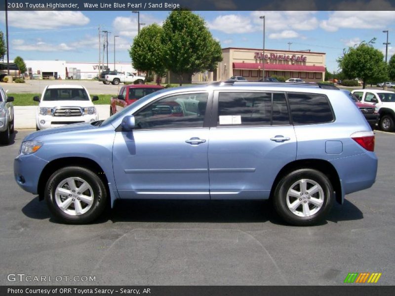 Wave Line Blue Pearl / Sand Beige 2010 Toyota Highlander