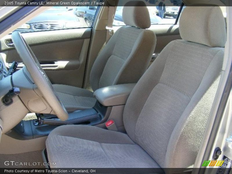 Mineral Green Opalescent / Taupe 2005 Toyota Camry LE