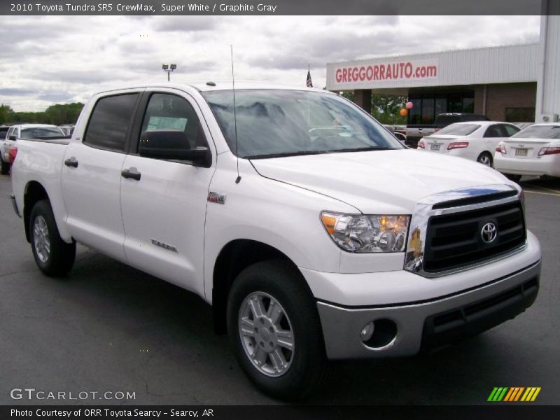 Super White / Graphite Gray 2010 Toyota Tundra SR5 CrewMax