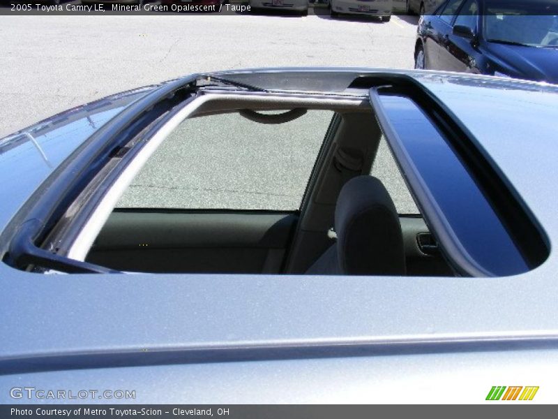 Mineral Green Opalescent / Taupe 2005 Toyota Camry LE