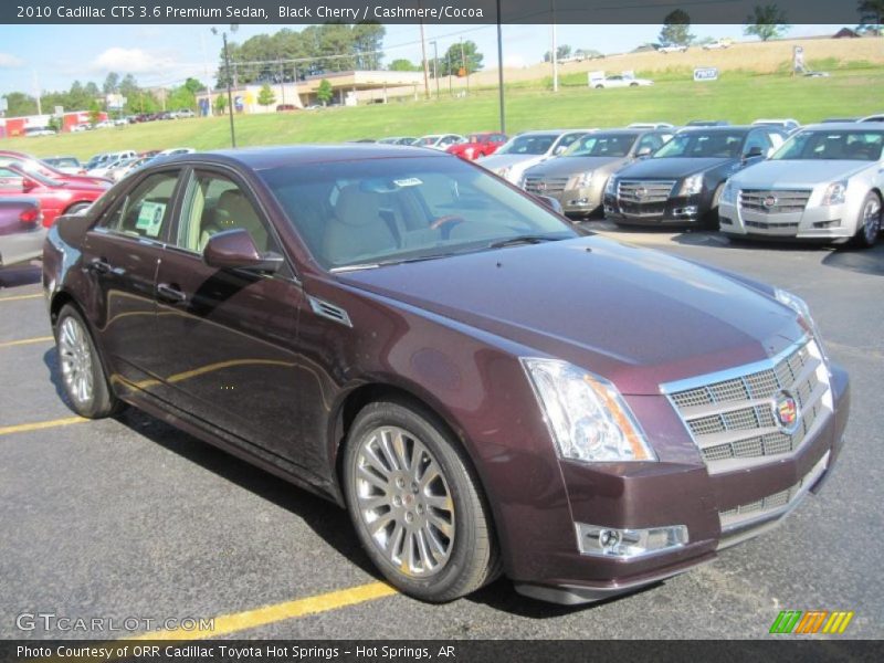Black Cherry / Cashmere/Cocoa 2010 Cadillac CTS 3.6 Premium Sedan