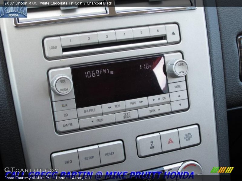 White Chocolate Tri Coat / Charcoal Black 2007 Lincoln MKX