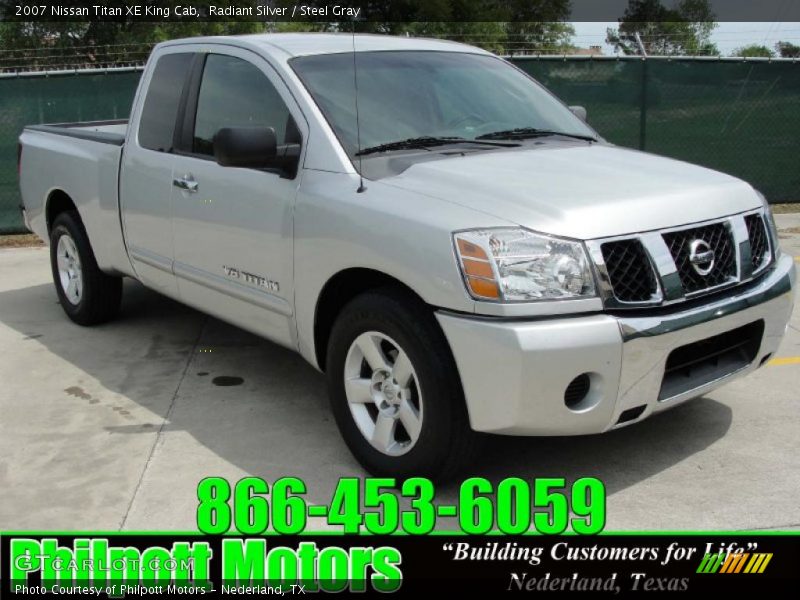 Radiant Silver / Steel Gray 2007 Nissan Titan XE King Cab