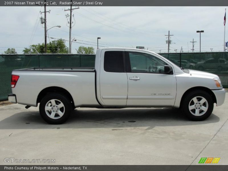 Radiant Silver / Steel Gray 2007 Nissan Titan XE King Cab