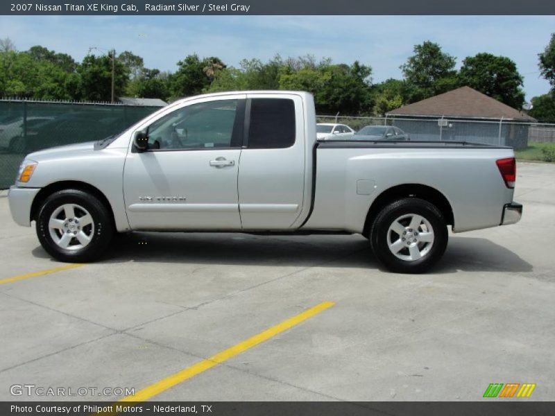 Radiant Silver / Steel Gray 2007 Nissan Titan XE King Cab