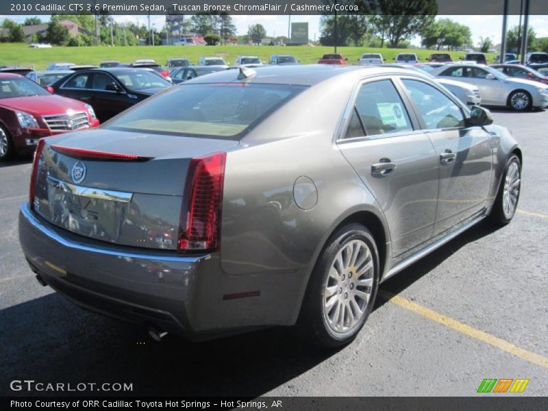 Tuscan Bronze ChromaFlair / Cashmere/Cocoa 2010 Cadillac CTS 3.6 Premium Sedan
