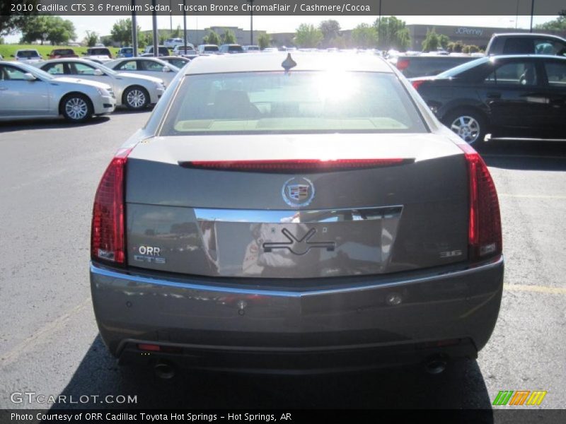 Tuscan Bronze ChromaFlair / Cashmere/Cocoa 2010 Cadillac CTS 3.6 Premium Sedan