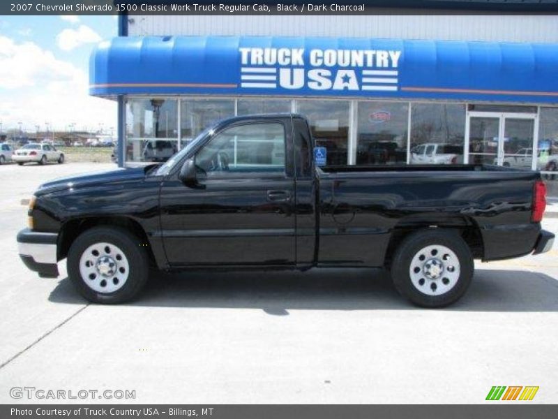 Black / Dark Charcoal 2007 Chevrolet Silverado 1500 Classic Work Truck Regular Cab