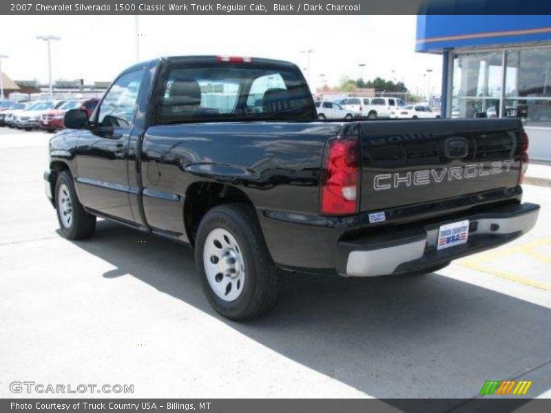Black / Dark Charcoal 2007 Chevrolet Silverado 1500 Classic Work Truck Regular Cab
