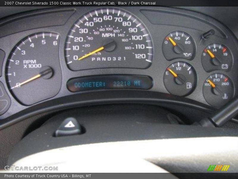 Black / Dark Charcoal 2007 Chevrolet Silverado 1500 Classic Work Truck Regular Cab