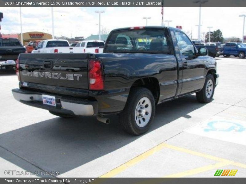 Black / Dark Charcoal 2007 Chevrolet Silverado 1500 Classic Work Truck Regular Cab