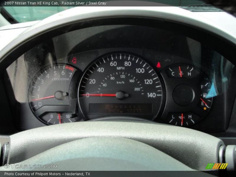 Radiant Silver / Steel Gray 2007 Nissan Titan XE King Cab