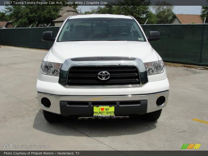 Super White / Graphite Gray 2007 Toyota Tundra Regular Cab 4x4