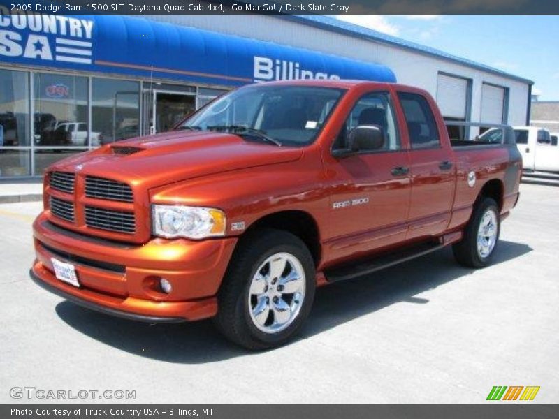 Go ManGo! / Dark Slate Gray 2005 Dodge Ram 1500 SLT Daytona Quad Cab 4x4