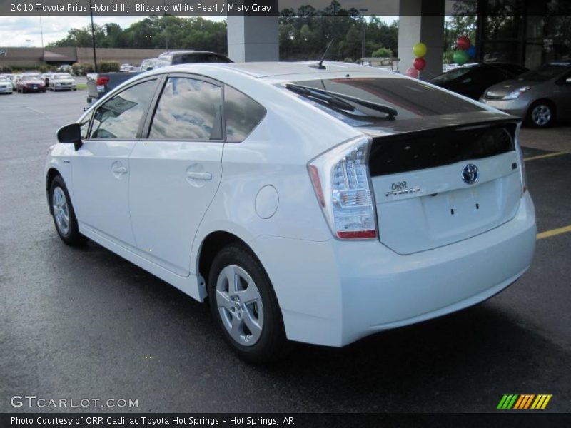 Blizzard White Pearl / Misty Gray 2010 Toyota Prius Hybrid III