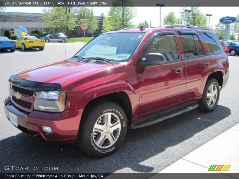 Red Jewel / Light Gray 2008 Chevrolet TrailBlazer LT 4x4