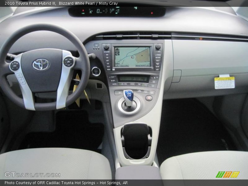 Blizzard White Pearl / Misty Gray 2010 Toyota Prius Hybrid III