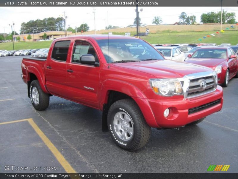 Barcelona Red Metallic / Graphite 2010 Toyota Tacoma V6 PreRunner TRD Double Cab