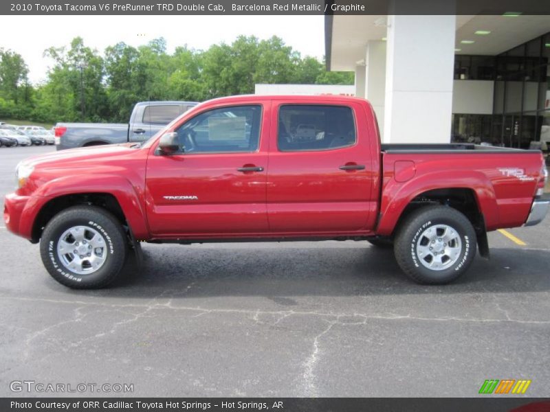 Barcelona Red Metallic / Graphite 2010 Toyota Tacoma V6 PreRunner TRD Double Cab