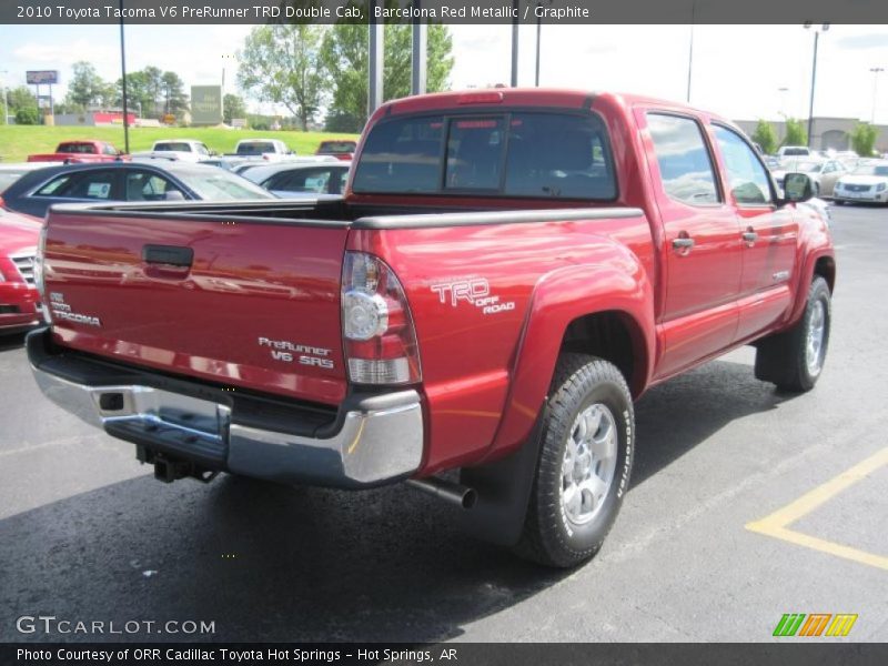 Barcelona Red Metallic / Graphite 2010 Toyota Tacoma V6 PreRunner TRD Double Cab