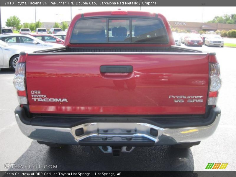 Barcelona Red Metallic / Graphite 2010 Toyota Tacoma V6 PreRunner TRD Double Cab