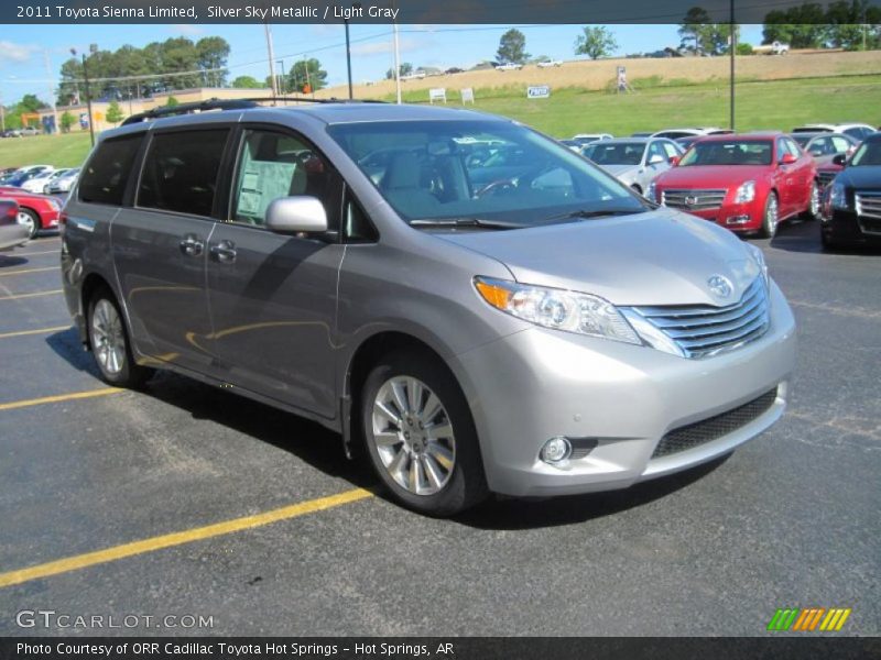 Silver Sky Metallic / Light Gray 2011 Toyota Sienna Limited