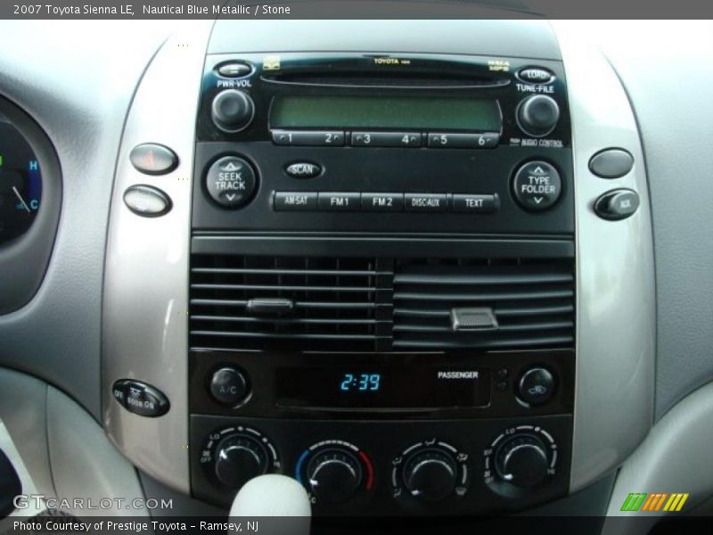 Nautical Blue Metallic / Stone 2007 Toyota Sienna LE
