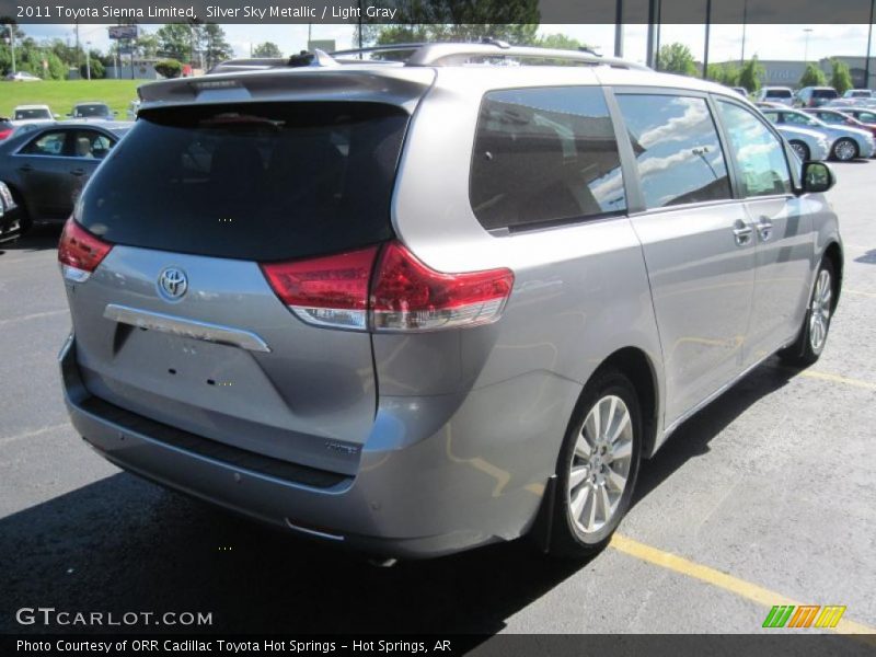 Silver Sky Metallic / Light Gray 2011 Toyota Sienna Limited