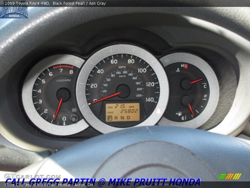Black Forest Pearl / Ash Gray 2009 Toyota RAV4 4WD