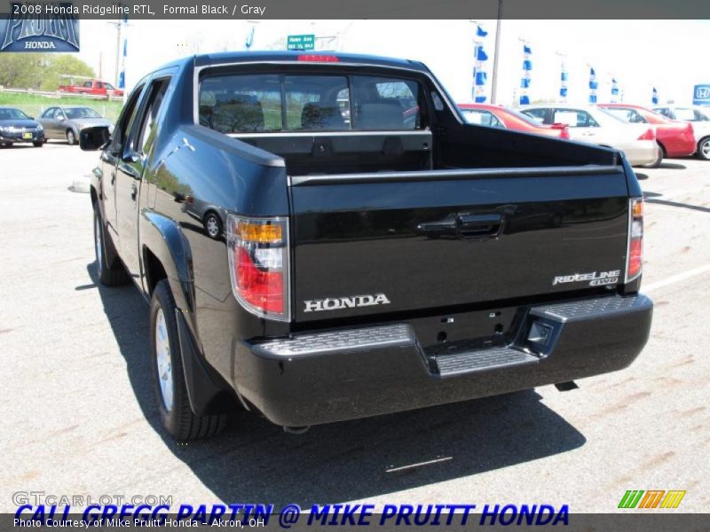 Formal Black / Gray 2008 Honda Ridgeline RTL