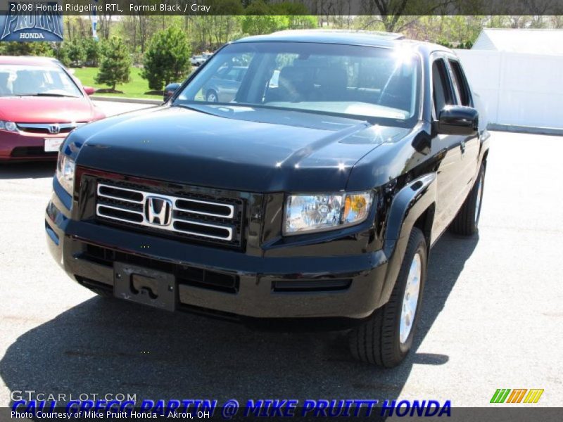 Formal Black / Gray 2008 Honda Ridgeline RTL