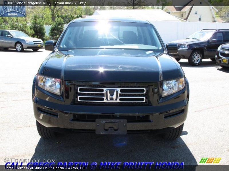 Formal Black / Gray 2008 Honda Ridgeline RTL