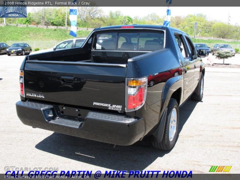Formal Black / Gray 2008 Honda Ridgeline RTL
